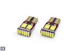 T10 W5W 12V 2,2W LED CAN-BUS 18xSMD4014 ΛΕΥΚΟ 5600K 12x23mm 2ΤΕΜ.