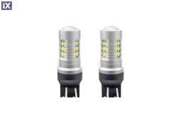 W21/5W T20 12/24V 6,2W 5600K LED 24xSMD3030 CAN-BUS ΛΕΥΚΟ 18x56mm 2ΤΕΜ.