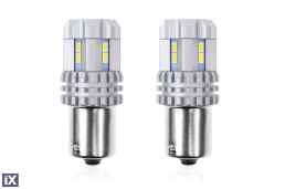 P21W BA15s 12/24V 22LED SMD ULTRABRIGHT CANBUS ΛΕΥΚΟ 2ΤΕΜ.