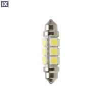 ΛΑΜΠΑΚΙ ΠΛΑΦΟΝΙΕΡΑΣ 24-30V 11x43mm 216lm 12xSMD LED ΛΕΥΚΟ (ΔΙΠΛΗΣ ΠΟΛΙΚΟΤΗΤΑΣ/ CAN-BUS) 2ΤΕΜ.