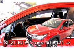 SUZUKI S-CROSS 5D 2021+ ΣΕΤ ΑΝΕΜΟΘΡΑΥΣΤΕΣ ΑΥΤΟΚΙΝΗΤΟΥ ΑΠΟ ΕΥΚΑΜΠΤΟ ΦΙΜΕ ΠΛΑΣΤΙΚΟ HEKO - 4 ΤΕΜ.