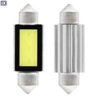 ΛΑΜΠΑΚΙΑ ΠΛΑΦΟΝΙΕΡΑΣ 39mm 12V 5.600K COB LED CAN-BUS AMIO - 2 ΤΕΜ.