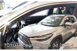 TOYOTA COROLLA CROSS 5D 2020+ ΖΕΥΓΑΡΙ ΑΝΕΜΟΘΡΑΥΣΤΕΣ ΑΠΟ ΕΥΚΑΜΠΤΟ ΦΙΜΕ ΠΛΑΣΤΙΚΟ HEKO - 2 ΤΕΜ.