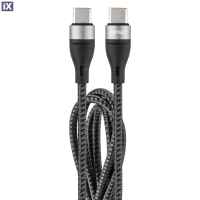 ΚΑΛΩΔΙΟ ΦΟΡΤΙΣΗΣ ΚΑΙ ΣΥΓΧΡΟΝΙΣΜΟΥ USB TYPE C 200cm 3.0A UC-18 AMIO - 1 ΤΕΜ.