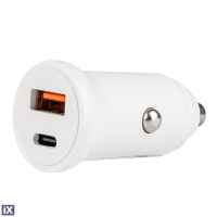 ΦΟΡΤΙΣΤΗΣ ΑΝΑΠΤΗΡΑ 12/24V ΜΕ 2 ΘΥΡΕΣ USB/TYPE-C 20W/3A ΤΑΧΕΙΑΣ ΦΟΡΤΙΣΗΣ ΛΕΥΚΟΣ PCH PRO-07 AMIO - 1 ΤΕΜ.