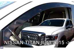 NISSAN TITAN 4D 2015+ ΖΕΥΓΑΡΙ ΑΝΕΜΟΘΡΑΥΣΤΕΣ ΑΠΟ ΕΥΚΑΜΠΤΟ ΦΙΜΕ ΠΛΑΣΤΙΚΟ HEKO - 2 ΤΕΜ.