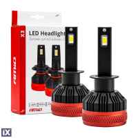 ΛΑΜΠΕΣ LED H1 9-16V 92W 6.500K 9900lm CANBUS ΜΕ ΑΝΕΜΙΣΤΗΡΑΚΙ X3 SERIES AMIO - 2ΤΕΜ.