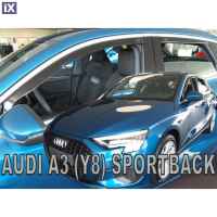 ΣΕΤ ΑΝΕΜΟΘΡΑΥΣΤΕΣ ΑΥΤΟΚΙΝΗΤΟΥ ΓΙΑ AUDI A3 Y8 SPORTBACK 5D 2020> ΑΠΟ ΕΥΚΑΜΠΤΟ ΦΙΜΕ ΠΛΑΣΤΙΚΟ HEKO - 4 ΤΕΜ.