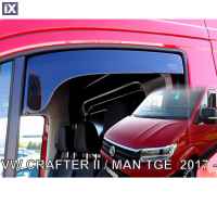 ΑΝΕΜΟΘΡΑΥΣΤΕΣ ΑΥΤΟΚΙΝΗΤΟΥ ΓΙΑ VW CRAFTER 2017+ ΖΕΥΓΑΡΙ ΑΠΟ ΕΥΚΑΜΠΤΟ ΦΙΜΕ ΠΛΑΣΤΙΚΟ HEKO - 2 ΤΕΜ.