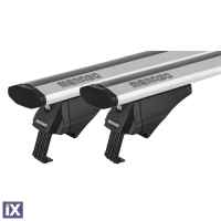 ΜΠΑΡΕΣ ΟΡΟΦΗΣ ΑΛΟΥΜΙΝΙΟΥ BLADE M SILVER 118cm ΜΕ ΑΚΡΑ ALFA HIGH ΓΙΑ FLUSH / STANDARD RAILS MENABO - 2 ΤΕΜ.