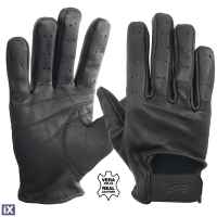 ΓΑΝΤΙΑ ΟΔΗΓΟΥ ΔΕΡΜΑΤΙΝΑ ΜΑΥΡΑ (ΧL) ΔΙΑΤΡΗΤΑ VINTAGE GLOVES SIMONI RACING - 1 σετ.