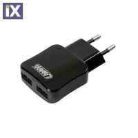 ΦΟΡΤΙΣΤΗΣ ΠΡΙΖΑΣ 230V ΣΕ 2 USB 2x5V/2x1A