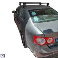 Kit Μπάρες - Πόδια Αλουμινίου MENABO DELTA για VW Jetta Bora 5D 2005-2011 - 2 τεμ.