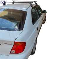 Kit Μπάρες - Πόδια Αλουμινίου HERMES για Hyundai Accent 2000-2006 - 2 τεμ.