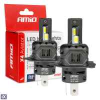 ΛΑΜΠΕΣ LED FULL CAN BUS H3 12V 44W 6.500K 3.936lm CSP X4 SERIES AVIATOR PLUG & PLAY ΑΜΙΟ - 2 ΤΕΜ.