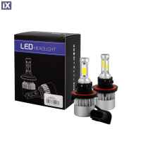 Σετ Λάμπες LED MTech H13 H/L 10>36V 6.500K 10.000lm 80W Με Ανεμιστηράκι 2 ΤΕΜ. LSC13