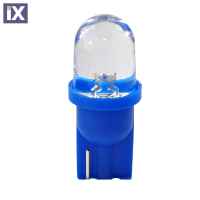 W5W 12V T10 W2,1x9,5d LED 1xFlux 8mm ΜΠΛΕ ΚΑΡΦΙ (ΚΑΡΦΩΤΟ ΑΚΑΛΥΚΟ) BLISTER 2ΤΕΜ. M-TECH