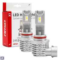 Λάμπες LED Σετ AMIO HΒ3 10-16V 40W 6.500K 4400lm (Με Ψύκτρα) X1 SERIES 2ΤΕΜ. 02968