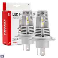 Λάμπες LED Σετ AMIO H4 10-16V 40W 6.500K 4400lm (Με Ψύκτρα) X1 2ΤΕΜ. 02965