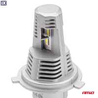 Λάμπες LED Σετ AMIO H4 10-16V 40W 6.500K 4400lm (Με Ψύκτρα) X1 2ΤΕΜ. 02965