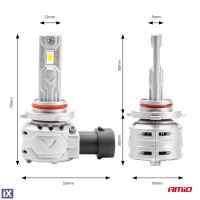 Σετ Λάμπες LED Amio HΒ3 9005 10-16V 72W 6.500K 7920lm X2 SERIES 2ΤΕΜ. 02975