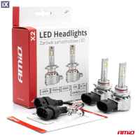 Σετ Λάμπες LED Amio HΒ3 9005 10-16V 72W 6.500K 7920lm X2 SERIES 2ΤΕΜ. 02975