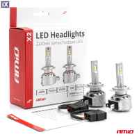 Σετ Λάμπες LED Amio H7 10-16V 72W 6.500K 7920lm CANBUS 2ΤΕΜ. 02973