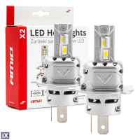 Σετ Λάμπες LED Amio H4 10-16V 72W 6.500K 7920lm CANBUS 2ΤΕΜ. 02972