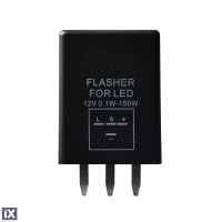 LED FLASHER (ΦΛΑΣΙΕΡΑ) 12V 0,1-150W 4 ΕΠΑΦΩΝ (L+-) mTECH - 1 Τεμ.