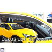 ΑΝΕΜΟΘΡΑΥΣΤΕΣ ΓΙΑ LEXUS LBX 5D 2023+ - ΖΕΥΓΑΡΙ ΑΥΤΟΚΙΝΗΤΟΥ ΑΠΟ ΕΥΚΑΜΠΤΟ ΦΙΜΕ ΠΛΑΣΤΙΚΟ HEKO - 2 ΤΕΜ.