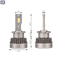 Λάμπες LED Σετ AMIO ΜΕ ΨΥΚΤΡΑ D2S/D2R 9-16V 70W 6.500K 8600lm XD SERIES 2 ΤΕΜ. 03311