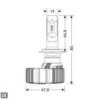 Λάμπες LED Σετ Lampa H7 9-32V 6.500K 4.500lm 50W PX26d 2ΤΕΜ. 57799