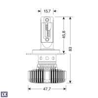 Λάμπες LED Σετ Lampa H4 9-32V 6.500K 4.500lm 50W 2ΤΕΜ. 57798