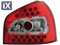 Πίσω φανάρια led για Audi A3 (1996-2003) - μαύρα - σετ 2τμχ.