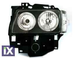 Φανάρια εμπρός angel eyes για Vw Transporter T4 (1997-2003) , μαύρα , χωρίς λάμπες (Η7) - σετ 2τμχ.