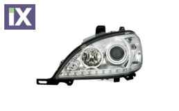 Φανάρια εμπρός led για Mercedes ML W163 (2002-2005) , χωρίς λάμπες (Η7) - σετ 2τμχ.