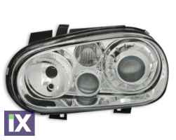 Φανάρια εμπρός για Vw Golf IV R32 - chrome , χωρίς λάμπες (Η7) - σετ 2τμχ.