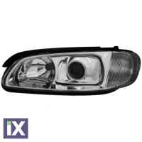 Φανάρια εμπρός για Opel Omega B (1994-1999) - chrome , με λάμπες (Η1) - σετ 2τμχ.