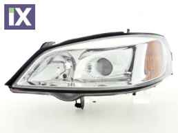 Φανάρια εμπρός για Opel Astra G (1998-2004) - chrome , χωρίς λάμπες (Η7) - σετ 2τμχ.