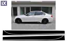 Αυτοκόλλητα Vinyl Matte Black κατάλληλο για BMW Σειρά 3 F30 F31 (2011-Up) M-Performance Design