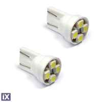 Λάμπες 4 LEDS T10 wedge 12V