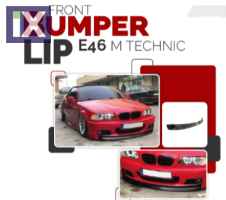 Lip spoiler μαύρο πλαστικό γυαλιστερό - Bmw E46 Lci M-tech