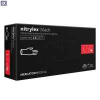 ΓΑΝΤΙΑ ΝΙΤΡΙΛΙΟΥ MERCATOR NITRYLEX BASIC ΣΕ ΜΑΥΡΟ ΧΡΩΜΑ LARGE (L) AMIO - 100 Τεμ.