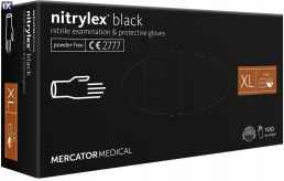 ΓΑΝΤΙΑ ΝΙΤΡΙΛΙΟΥ MERCATOR NITRYLEX BASIC ΣΕ ΜΑΥΡΟ ΧΡΩΜΑ ΧLARGE (ΧL) AMIO - 100 Τεμ.