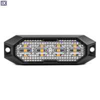 ΣΤΡΟΜΠΟ 12/24V 4xSMD LED 12W (4x3W) R65 R10 IP6K9K 95x30mm ΑΜΙΟ - 1 ΤΕΜ.