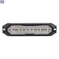 ΣΤΡΟΜΠΟ 12/24V 6xSMD LED 18W (6x3W) R65 R10 IP68 IP6K9K 122x30mm ΑΜΙΟ - 1 ΤΕΜ.