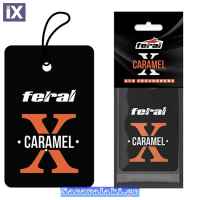 Αρωματικό Αυτοκινήτου Κρεμαστό Feral X Collection Caramel 1 Τεμάχιο