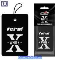 Αρωματικό Αυτοκινήτου Κρεμαστό Feral X Collection White 1 Τεμάχιο