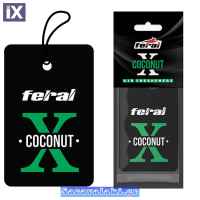 Αρωματικό Αυτοκινήτου Κρεμαστό Feral X Collection Coconut 1 Τεμάχιο