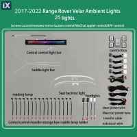 Digital iQ Ambient Light Range Rover Velar mod. 2017-2023, 25 Lights